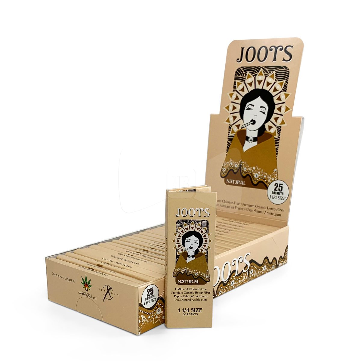 Joots Natural 1 1/4 Rolling Papers 25Ct