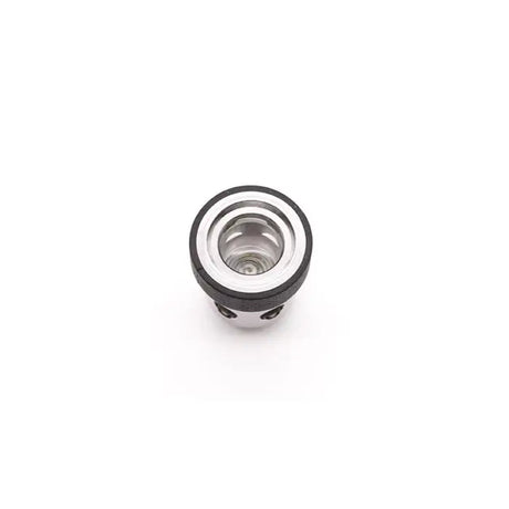 Top down view looking into the Kandypens Oura Replacement Atomizer in black. The wide internal heating chamber is designed to perfectly cradle the device's quartz or ceramic buckets for efficient and even vaporization of your dabs.