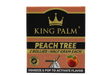 Front view of the King Palm Flavored Rollies 20-count display box in bright pink packaging. Holding 0.5 grams of dry herb each, these tobacco-free natural leaf cones feature a squeeze-and-pop flavor bead in the filter for a customized smoke.