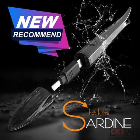 Front view of the Lookah Sardine hot knife electric dab tools arranged in a group to display multiple vibrant color options. This portable heated loading tool features a ceramic tip that effortlessly slices through thick, sticky concentrates to drop them cleanly into your banger.