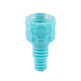 Front view of the Ooze Armor silicone glass bowls in an assortment of vibrant neon colors. This hybrid bowl features a protective silicone outer skin shielding a glass insert designed to provide a clean taste while surviving accidental drops.