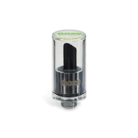 Front view of the Ooze hot knife attachment in sleek black. This convenient 510-thread accessory instantly transforms any standard vape battery into a heated dab tool for easily handling sticky concentrates.