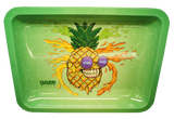Ooze Mr. Pineapple medium metal tray showing a cool cartoon pineapple character with sunglasses.