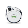 Front view of the Ooze Movez wireless speaker vape battery in chrome. This innovative 2-in-1 device combines a powerful 510-thread cartridge battery with a Bluetooth speaker so you can vape and listen to your favorite music simultaneously.