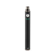 Angled view of a single Ooze Twist 900mAh vape battery in sleek matte black. Boasting an upgraded 900mAh capacity cell, this discreet and highly portable 510-thread vape pen delivers extended vaping sessions without the need for constant recharging.