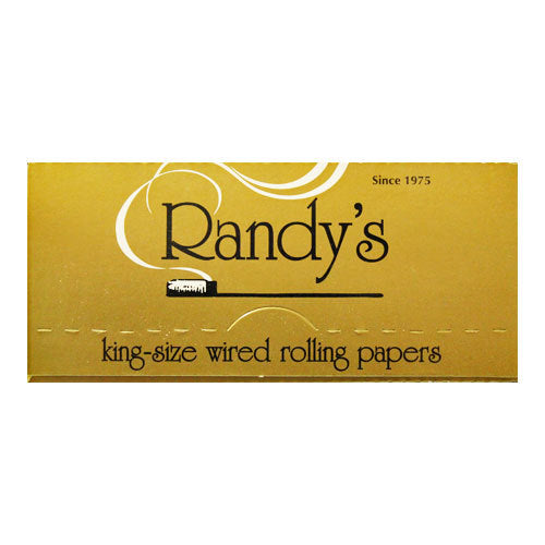 Randy's - 24 King Sized Wired Rolling Papers - 25pk. Display