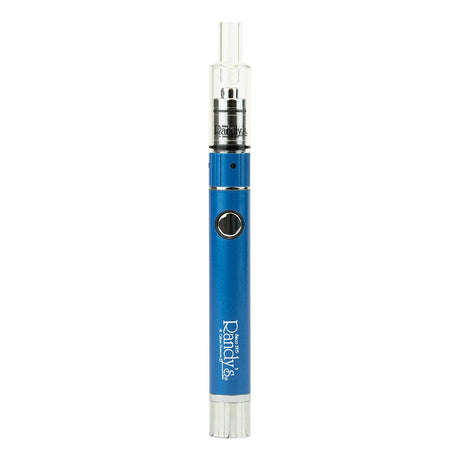 Front view of the Randy's Glide concentrate vaporizer pen in sleek matte blue. This highly portable, pen-style device is designed for seamless, on-the-go consumption of your favorite wax extracts and thick concentrates.