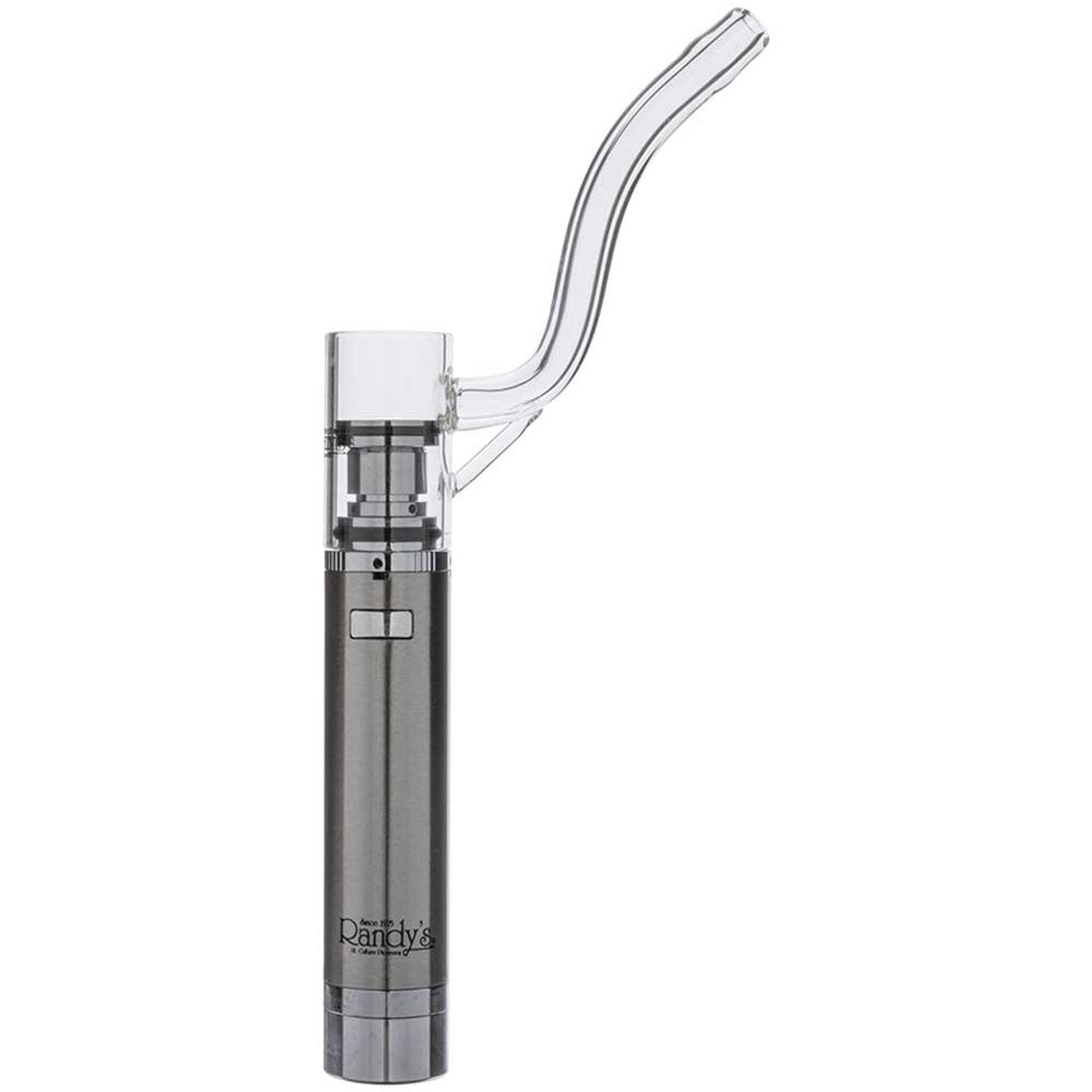 Close-up angled view looking down into the open no-splash dual quartz coil chamber of the Randy's Pilot 2.0. This high-efficiency replacement atomizer heats to optimal dabbing temperatures within four seconds to maximize vapor density and terpene flavor.