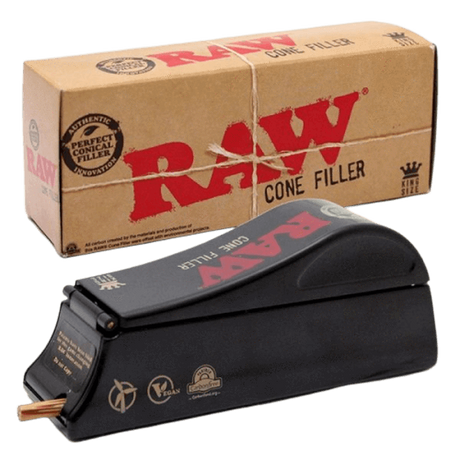 front view of RAW King Size Cone filler a premium tool for fast filling of king sized cones.