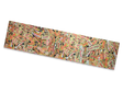 Front view of the RAW Skateboard Grip Tape in assorted styles, including classic and repeating logo patterns. This 11" x 48" high-traction deck wrap features a coarse silicon carbide surface to keep skate shoes securely planted during maneuvers.