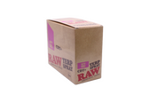 Front view of the RAW Terpene Spray 8-count display box in SFV OG featuring blue and natural kraft brown packaging. The 5mL fluid capacity ensures the bottle easily fits into any pocket or stash bag for on-the-go sessions.