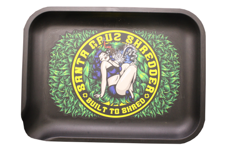 Santa Cruz Shredder small hemp tray with the Built To Shred logo, made from eco-friendly plant-based composite.