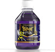 Front angled view of the Stinger Detox The Buzz 5x Liquid 8oz bottle in vibrant purple. This extra-strength, fast-acting detox drink is formulated to work naturally with your body to flush out toxins for a rapid same-day cleanse.