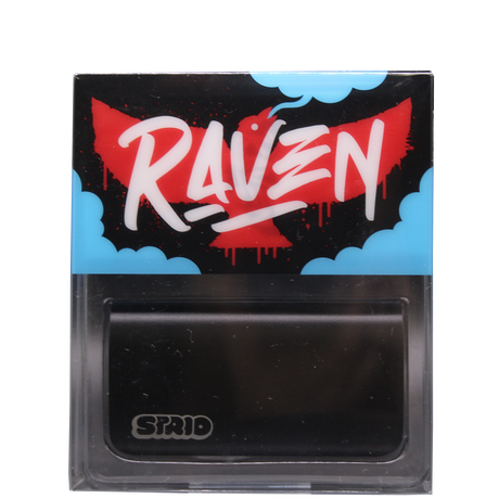 Front view of the Strio Raven 600mAh cartridge battery mod in sleek matte black. This compact, ergonomic 510-thread battery completely conceals your standard oil cartridges for a highly stealthy and protected vaping experience.