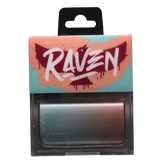 Front view of the Strio Raven 600mAh cartridge battery mod in blue and red. This compact, ergonomic 510-thread battery completely conceals your standard oil cartridges for a highly stealthy and protected vaping experience.