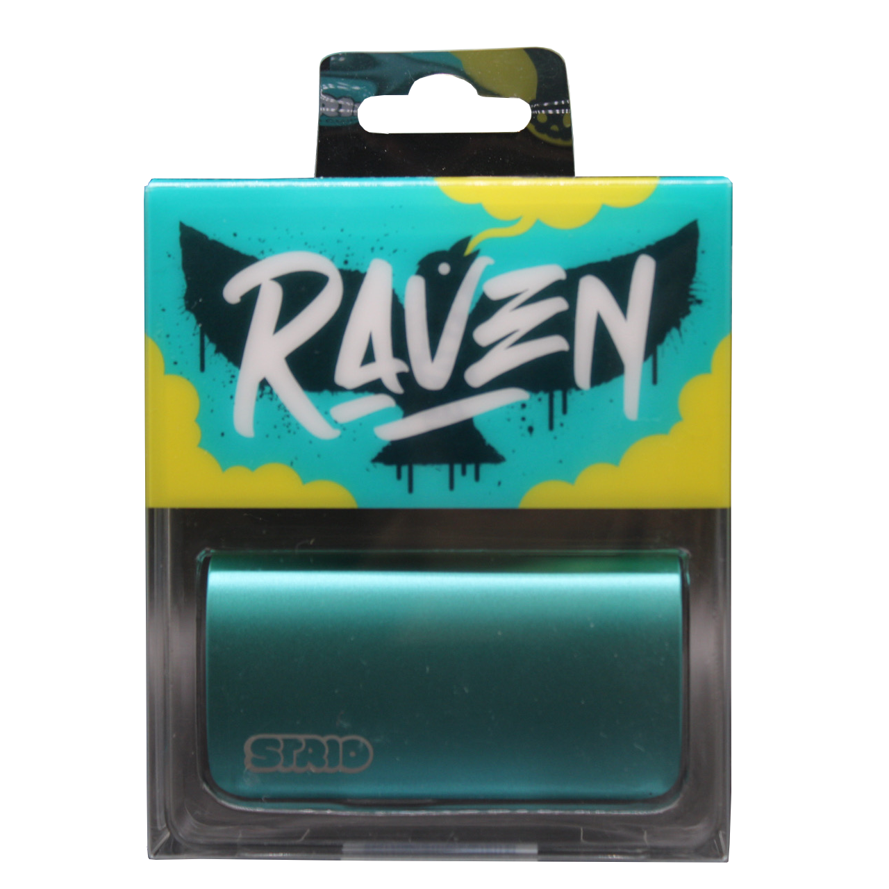 Front view of the Strio Raven 600mAh cartridge battery mod in teal. This compact, ergonomic 510-thread battery completely conceals your standard oil cartridges for a highly stealthy and protected vaping experience.