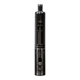 Front view of the Sunakin Sunpipe H20G hybrid water pipe in sleek gunmetal. This highly portable dry herb device features a built-in glass water bubbler to deliver cool, smooth, and perfectly filtered hits on the go.