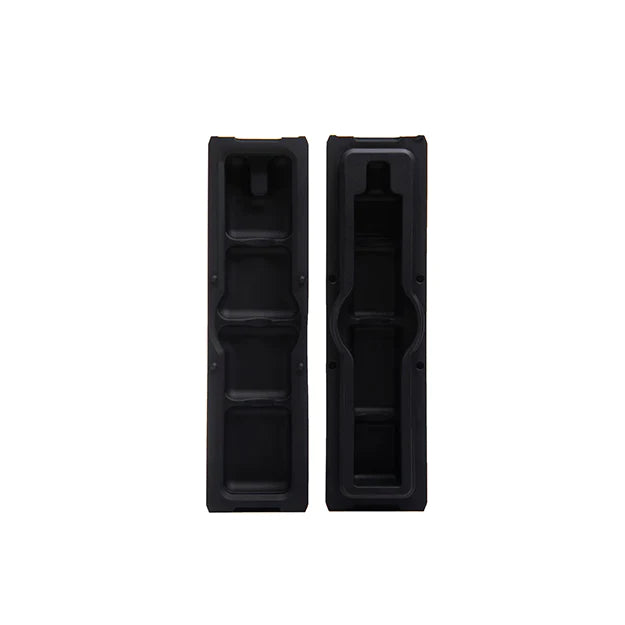 Front view of the Sunakin Sunpipe H2OG shock-resistant silicone case in solid black. This custom-fit protective sleeve wraps seamlessly around the glass water chamber to prevent accidental breaks and shattering during travel.