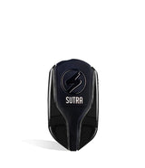 Front view of the Sutra Squeeze 4 Temp vaporizer in sleek black. This highly ergonomic, flask-shaped 510-thread battery is perfectly contoured to fit naturally in the palm of your hand for stealthy, comfortable oil cartridge vaping.