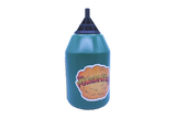 Front view of The PowerHitter contactless smoking device in classic blue and black. This innovative squeeze bottle captures and funnels smoke to allow for safe, sanitary sharing without any lip contact.