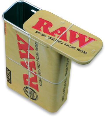 Raw - Metal Slide Top Storage Tin