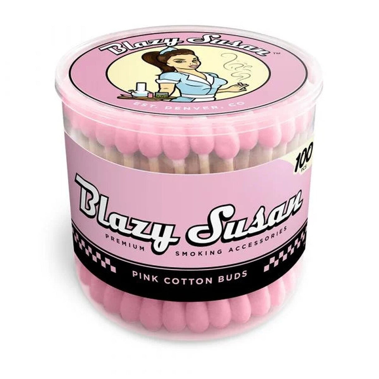 Blazy Susan - Pink Cotton Buds 100Ct