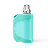Front view of the URB Clicker 510 battery in light blue. This highly discreet, car key fob-style vaporizer battery perfectly conceals your standard oil cartridges for ultimate stealth and portability.