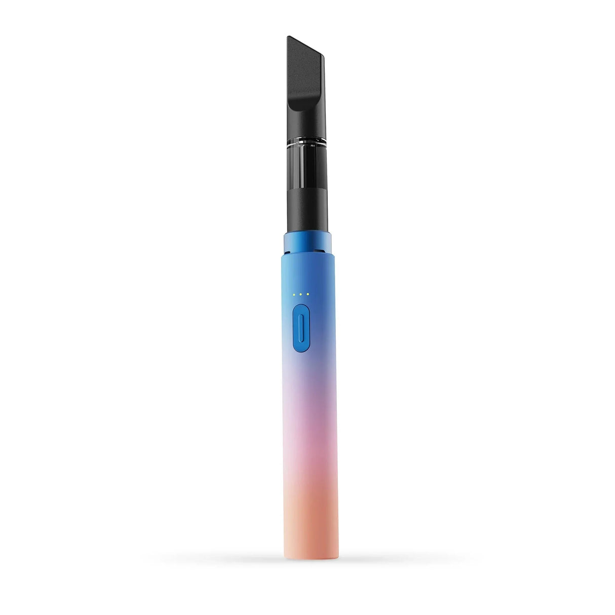 Front view of the Vessel Core 510 thread battery in dusk blue. This universally compatible power unit is engineered to work seamlessly with most standard 510-threaded plant extract cartridges.