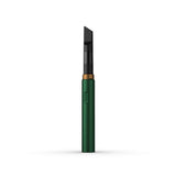 Front view of the Vessel Core 510 thread battery in emerald green. It utilizes a recessed 510 collar design to securely connect the cartridge while ensuring perfectly tuned airflow.