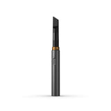 Front view of the Vessel Core 510 thread battery in stone grey. The intuitive single-button interface makes operating and adjusting this portable oil vape pen incredibly simple for everyday use.
