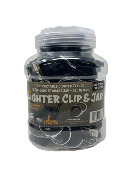 LIGHTER CLIP & JAR 24CT