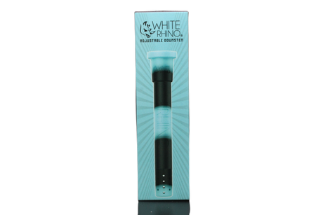 white rhino adjustable downstem in a cyan and black color combination.