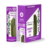 Wild Hemp XL Cut Corner Wraps – 25 Count Display Box 2ct