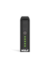 Front view of the Wulf Flora portable dry herb vaporizer in black finish. This sleek, travel-friendly flower vaporizer features an anodized aluminum chassis and precision temperature control for optimal flavor extraction.