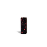 Front standing view of the Wulf Kodo 400mAh cartridge battery in a black and red splatter colorway. This ultra-compact 510-thread battery is designed for oil cartridges and features three voltage settings along with a 10-second preheat function.