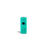 Front standing view of the Wulf Kodo 400mAh cartridge battery in a mint and black splatter colorway. This ultra-compact 510-thread battery is designed for oil cartridges and features three voltage settings along with a 10-second preheat function.