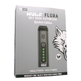 Angled view of the Wulf Mods Flora vaporizer in solid black. This portable dry herb vaporizer features an anodized aluminum chassis and rapid heating for on-the-go sessions.