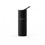Front standing view of the XVAPE Starry 3.0 Vaporizer Kit in sleek black. This portable conduction vaporizer features a premium anodized aluminum body and a swiveling zirconia mouthpiece designed for smooth dry herb vaping.