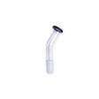 Close-up angled view of the flared tip on the clear glass XVAPE Vista Mini 2 replacement mouthpiece. The smooth, contoured rim provides an ergonomic lip seal and maximum comfort during long dabbing sessions.