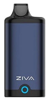 Front view of a single Yocan Ziva 650mAh 510 battery in matte dark blue. This smart auto-draw vaporizer features a discreet, concealed design that completely hides standard 510-threaded cartridges up to 2 grams for ultimate stealth vaping.